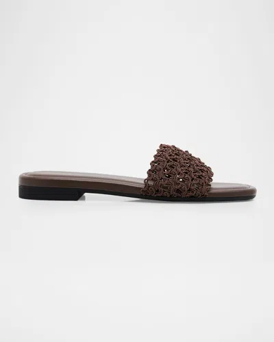 Rag & Bone Ellie Flat Slide Sandals In Brown