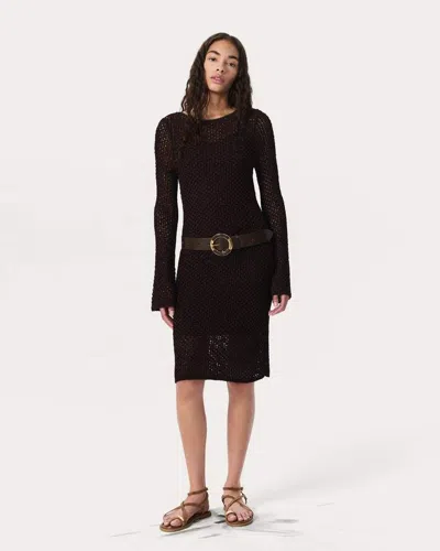 Rag & Bone Ellie Knit Mini Dress In Brown