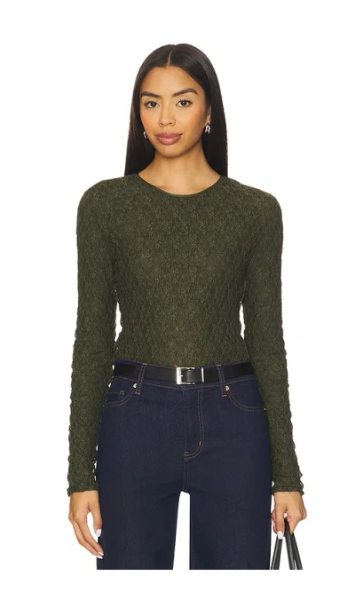 Rag & Bone Langarm-oberteil Ellie In Green