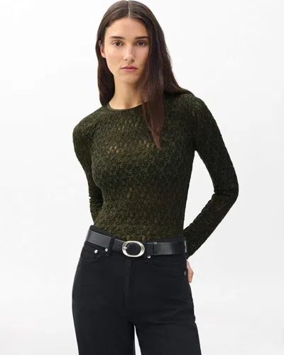 Rag & Bone Ellie Lace Top In Green