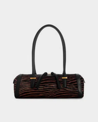 Rag & Bone Elmhurst Calf Hair Box Satchel In Zebra