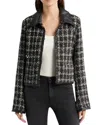Rag & Bone Eloise Long Sleeve Blazer In Black Plaid In Multi