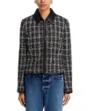 Rag & Bone Eloise Long Sleeve Blazer In Black Plaid In Multi