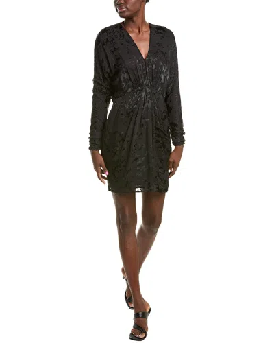 Rag & Bone Eloise Silk-blend Mini Dress In Black