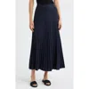 Rag & Bone Eloise Stripe Pleated Skirt In Black