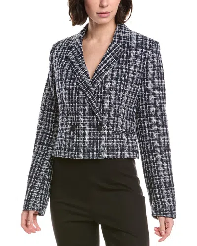 Rag & Bone Elvy Tweed Blazer In Black