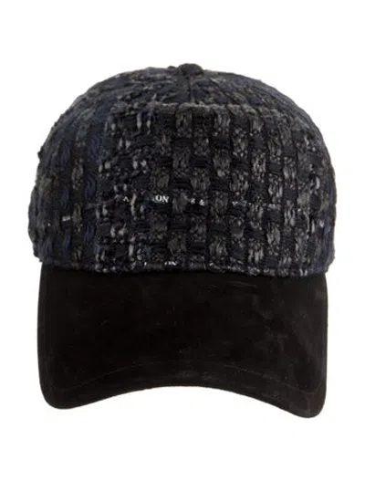 Pre-owned Rag & Bone Embellished Cotton Cap In Black