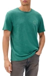 Rag & Bone Embroidered Sour Face T-shirt In Green