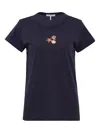 Rag & Bone Embroidered T-shirt In Blue
