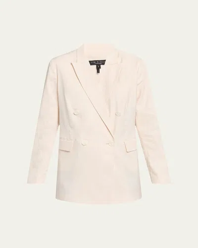 Rag & Bone Emile Double-breasted Linen Blazer