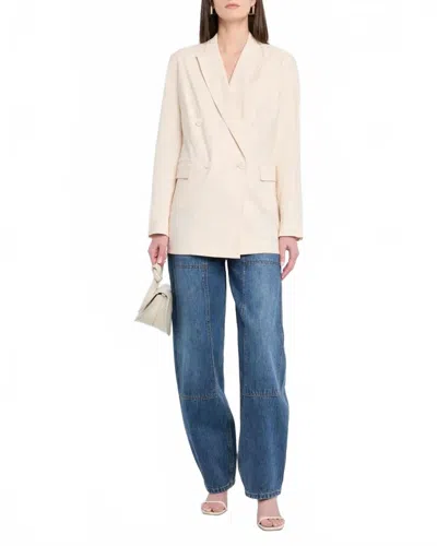 Rag & Bone Emile Linen Blazer In Ivory In Neutral
