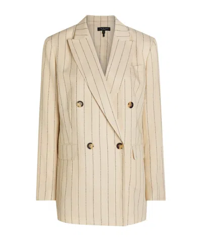 Rag & Bone Emile Pinstriped Double-breasted Blazer In Multi