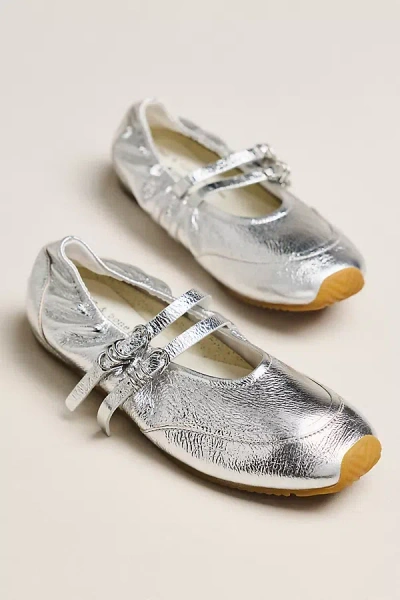 Rag & Bone Emilee Mary Jane Flats In Metallic