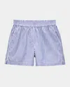 Rag & Bone Emma Stripe Poplin Shorts In Pink