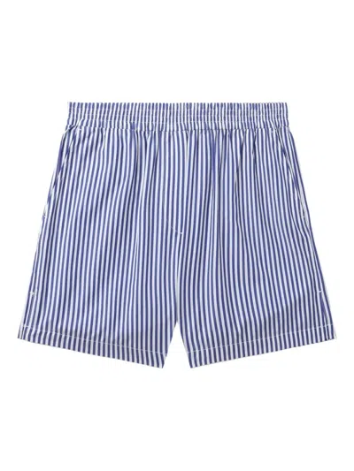 RAG & BONE EMMA STRIPED ELASTIC-WAIST SHORTS