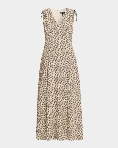 Rag & Bone Emmet Floral Midi Dress In Multi
