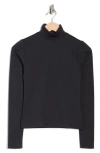 Rag & Bone Enhance Long Sleeve Turtleneck Top In Black