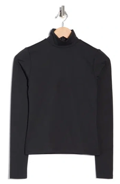 Rag & Bone Enhance Long Sleeve Turtleneck Top In Black