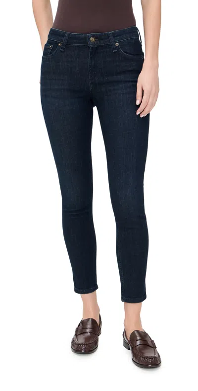 Rag & Bone Epic Cate Ankle Skinny Jeans Hillcrest In Blue