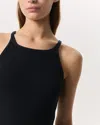 Rag & Bone Essential Rib String Tank In Black