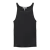 Rag & Bone Essential Rib String Tank In Black