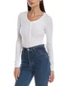 Rag & Bone Essie Rib Henley In White