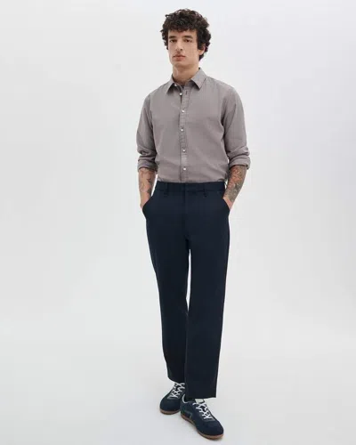 Rag & Bone Evan Japanese Wool Gabardine Trousers In Blue