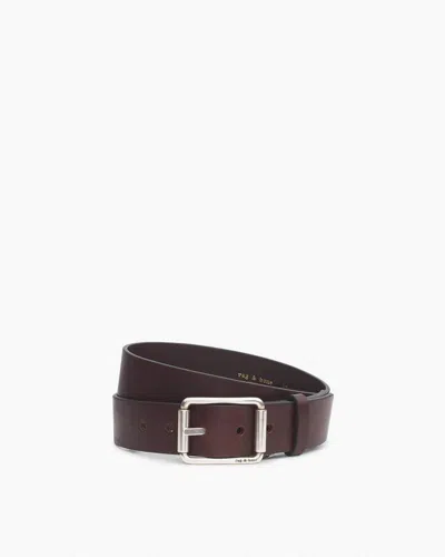Rag & Bone Evan Leather Belt In Gold