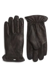 Rag & Bone Evan Leather Gloves In Black