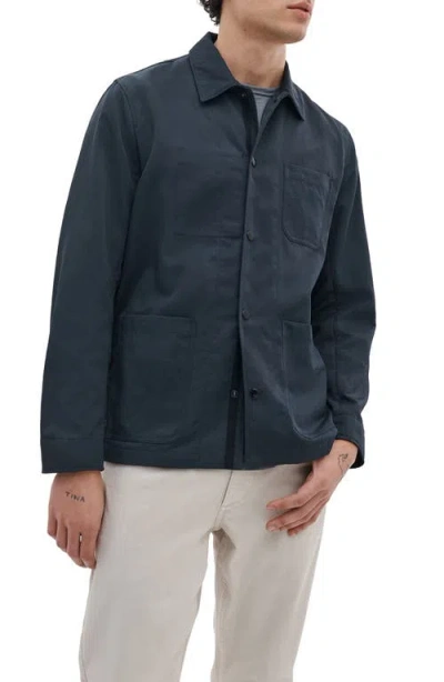 Rag & Bone Evan Nylon Chore Jacket In Black