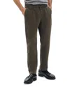 Rag & Bone Evan Trim Fit Pleated Stretch Cotton Chinos In Brown
