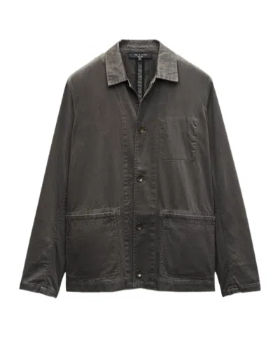 Rag & Bone Evan Twill Worker Jacket In Brown