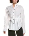Rag & Bone Eve Poplin Shirt In White