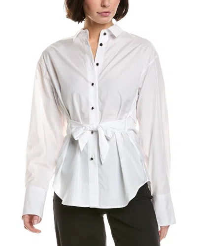 Rag & Bone Eve Poplin Shirt In White