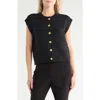 Rag & Bone Evelyn Boxy Cotton Blend Sweater Vest