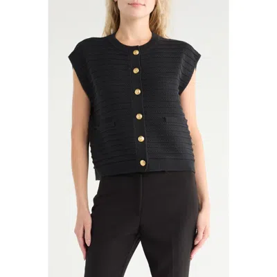 Rag & Bone Evelyn Boxy Cotton Blend Sweater Vest