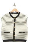 Rag & Bone Evelyn Stripe Vest In Black