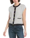 Rag & Bone Evelyn Stripe Vest In Multi