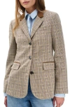 Rag & Bone Evia Plaid Wool Blend Blazer In Multi