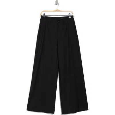 Rag & Bone Evie High Waist Wide Leg Pants In Black