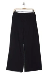 Rag & Bone Evie High Waist Wide Leg Pants In Black