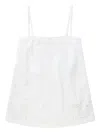Rag & Bone Ultra Featherweight Aurora Strapless Top White Eyelet In White