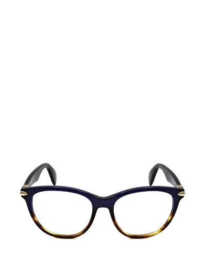 Rag & Bone Eyewear Cat-eye Frame Glasses In Blue