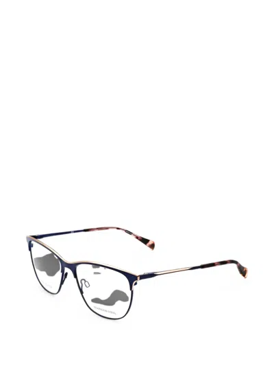 Rag & Bone Eyewear Cat-eye Frame Glasses In Blue