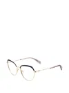 Rag & Bone Eyewear 기하학 프레임 안경 In 골드 톤