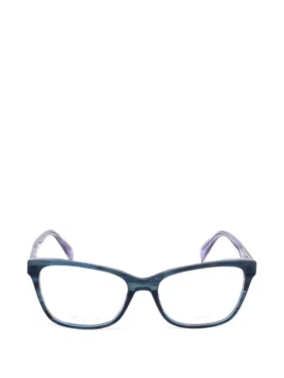 Rag & Bone Eyewear Geometric-frame Glasses In 蓝色