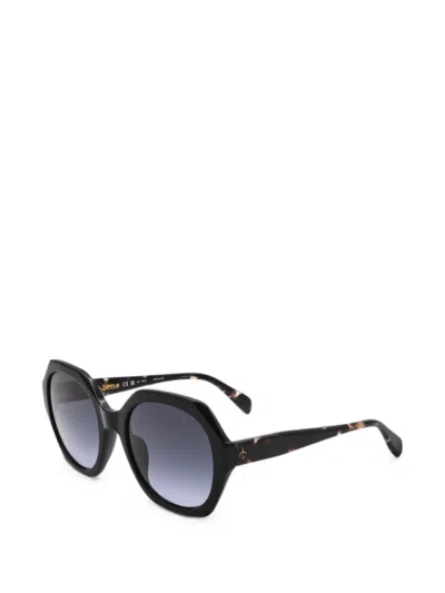 Rag & Bone Eyewear 기하학 프레임 선글라스 In 블랙