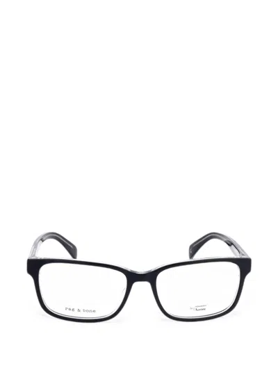 Rag & Bone Eyewear Rectangle-frame Glasses In Black