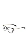 Rag & Bone Eyewear Rectangle-frame Glasses In Black