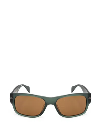 Rag & Bone Eyewear Rectangle-frame Sunglasses In Green